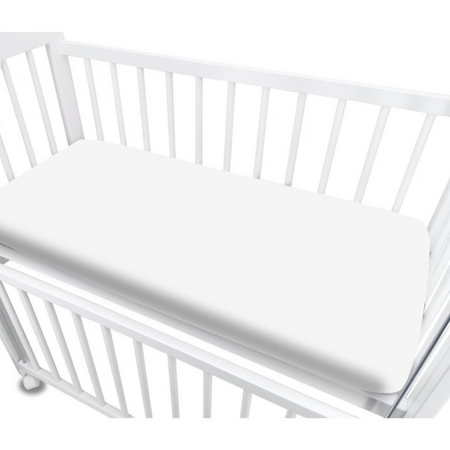 Cearceaf cu elastic pentru patut co-sleeper Leonie, White, 83x50 cm, MimiNu 638268