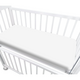 Cearceaf cu elastic pentru patut co-sleeper Leonie, White, 83x50 cm, MimiNu 638268