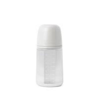 Biberon din silicon SX Pro cu debit mediu Colour Essence, Alb, 240 ml, Suavinex