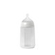 Biberon din silicon SX Pro cu debit mediu Colour Essence, Alb, 240 ml, Suavinex 638513