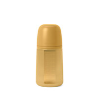 Biberon din silicon SX Pro cu debit mediu Colour Essence, Galben Mustar, 240 ml, Suavinex