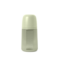 Biberon din silicon SX Pro cu debit mediu Colour Essence, Verde, 240 ml, Suavinex