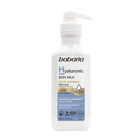 Lapte de corp cu acid hialuronic, 500 ml, Babaria