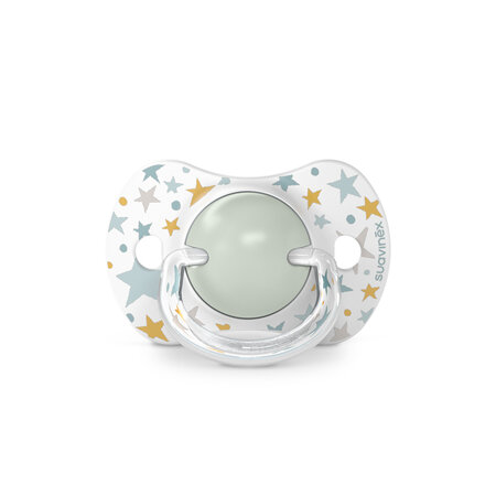 Suzeta fiziologica din silicon SX Pro Dreams, 6-18 luni, Verde, 2 buc, Suavinex 638567
