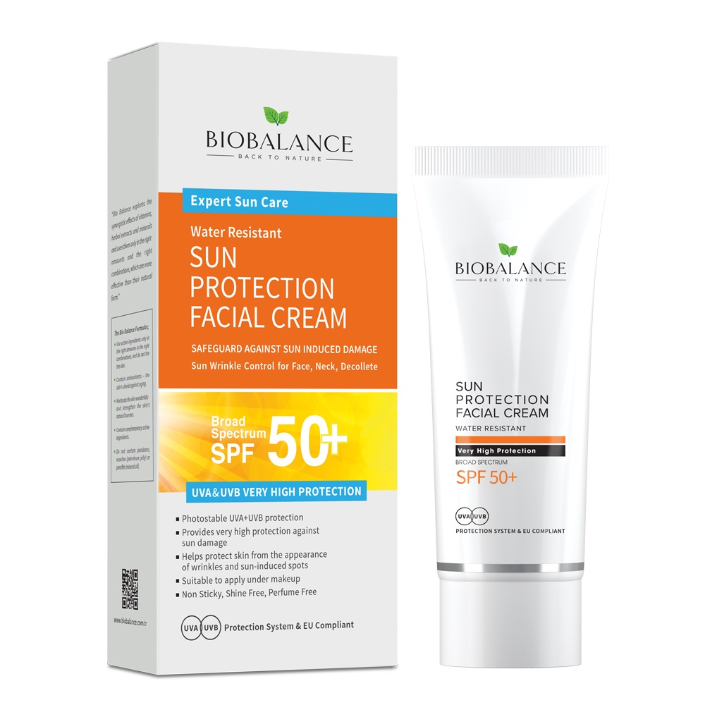 Crema de fata cu protectie solara SPF 50+, 75 ml, Bio Balance