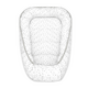 Cosulet bebelus pentru dormit Baby Cocoon, Mini Gray Stars, 75x55 cm, MimiNu 801102
