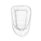 Cosulet bebelus pentru dormit Baby Cocoon, Mini Gray Stars, 75x55 cm, MimiNu 638709