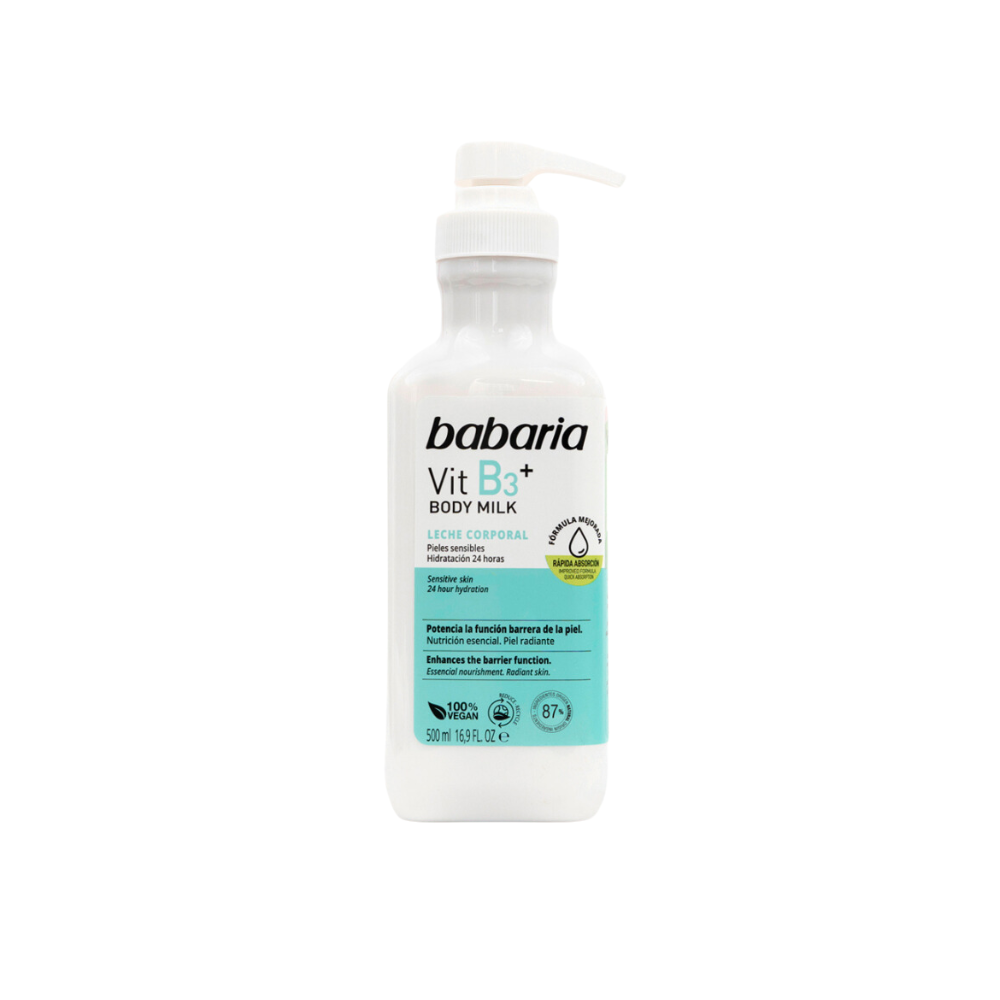 Lapte de corp cu vitamina B3, 500 ml, Babaria