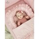 Cosulet pentru bebelus cu volanase Baby Nest Royal, Powder Pink, 55 x 75 cm, MimiNu 801094