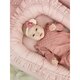 Cosulet pentru bebelus cu volanase Baby Nest Royal, Powder Pink, 55 x 75 cm, MimiNu 801093