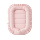 Cosulet pentru bebelus cu volanase Baby Nest Royal, Powder Pink, 55 x 75 cm, MimiNu 801098