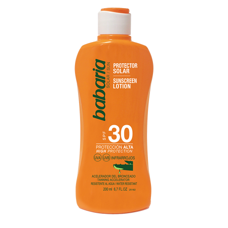 Protectie solara cu accelerator de bronzare si SPF30, 200 ml, Babaria
