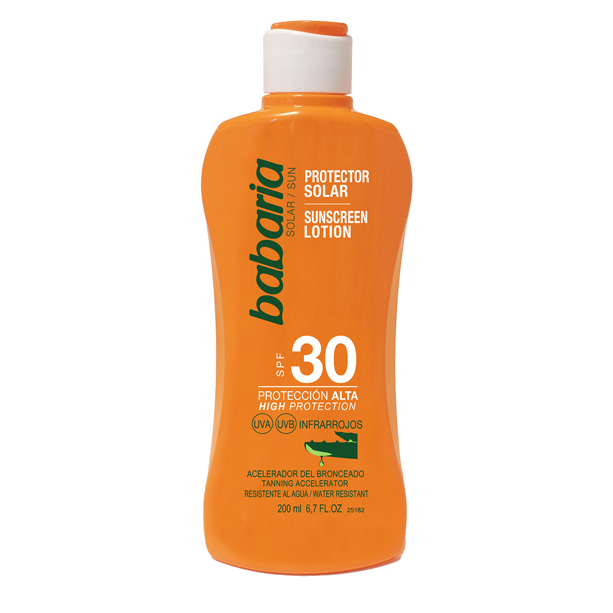 Protectie solara cu accelerator de bronzare si SPF30, 200 ml, Babaria