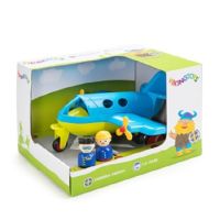 Jucarie avion cu doua figurine Jumbo, Viking Toys