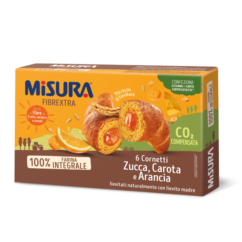 Croissant cu dovleac, morcov si portocale, 308 g, Misura