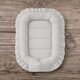 Cosulet pentru bebelus cu volanase Baby Nest Royal, 55 x 75 cm, Grey, MimiNu 785196