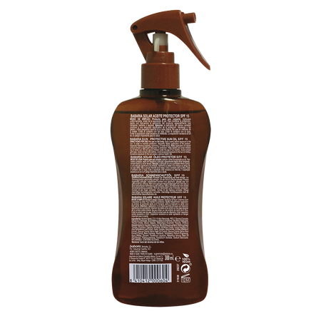 Ulei de protectie solara SPF15 si accelerator de bronzare Monoi Tahiti, 300 ml, Babaria 638754