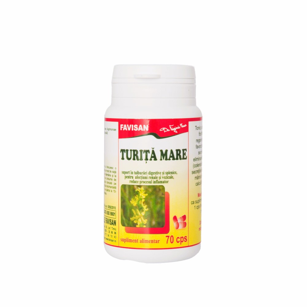 Turita mare, 70 capsule, Favisan