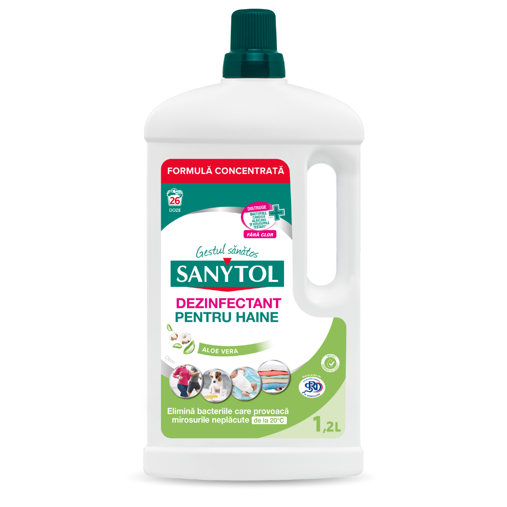 Dezinfectant cu aloe vera pentru haine, 1.2 L, Sanytol