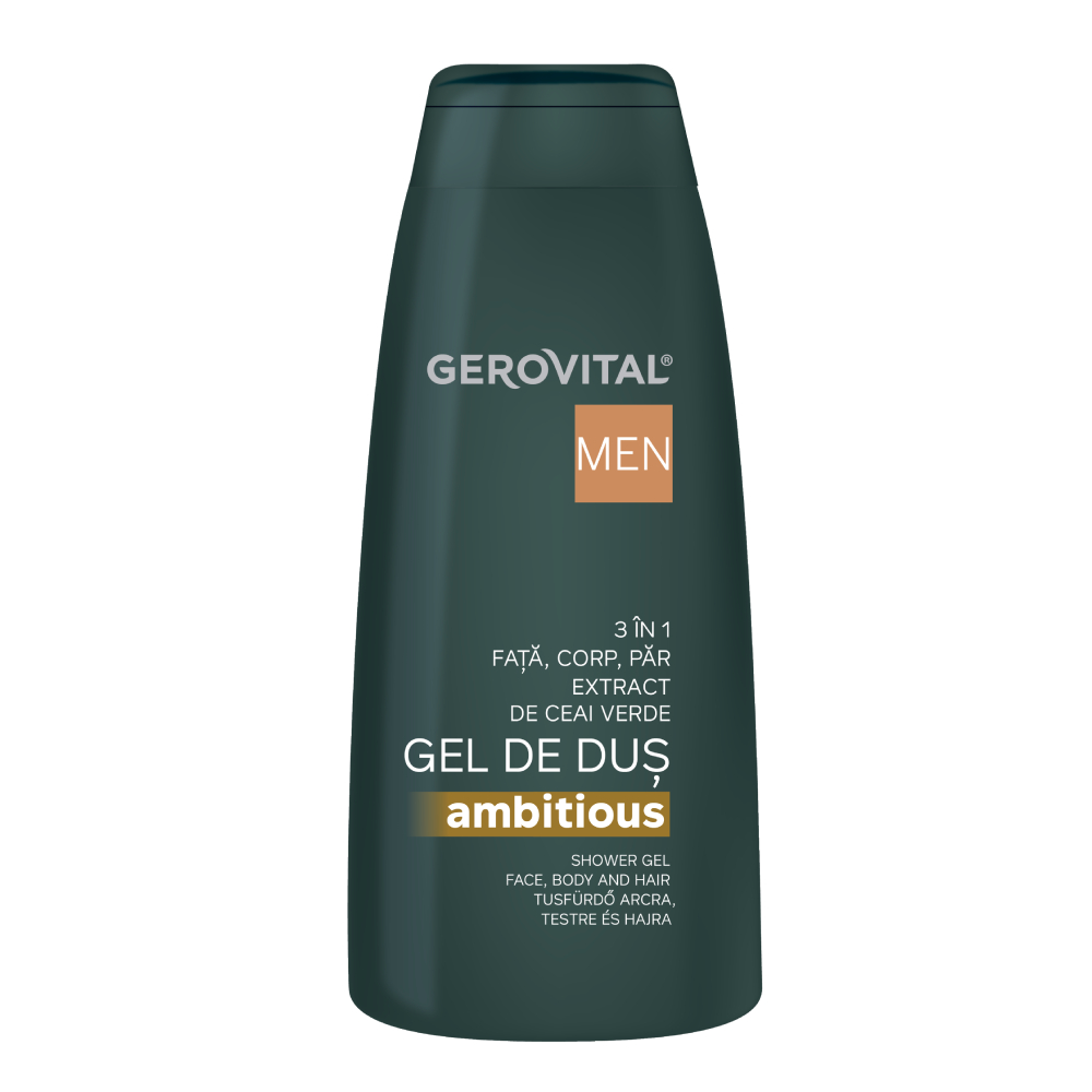 Gel de dus 3 in 1 Ambitious Men, 400 ml, Gerovital