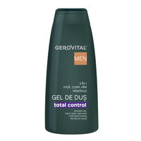 Gel de dus 3 in 1 Total Control Men, 400 ml, Gerovital