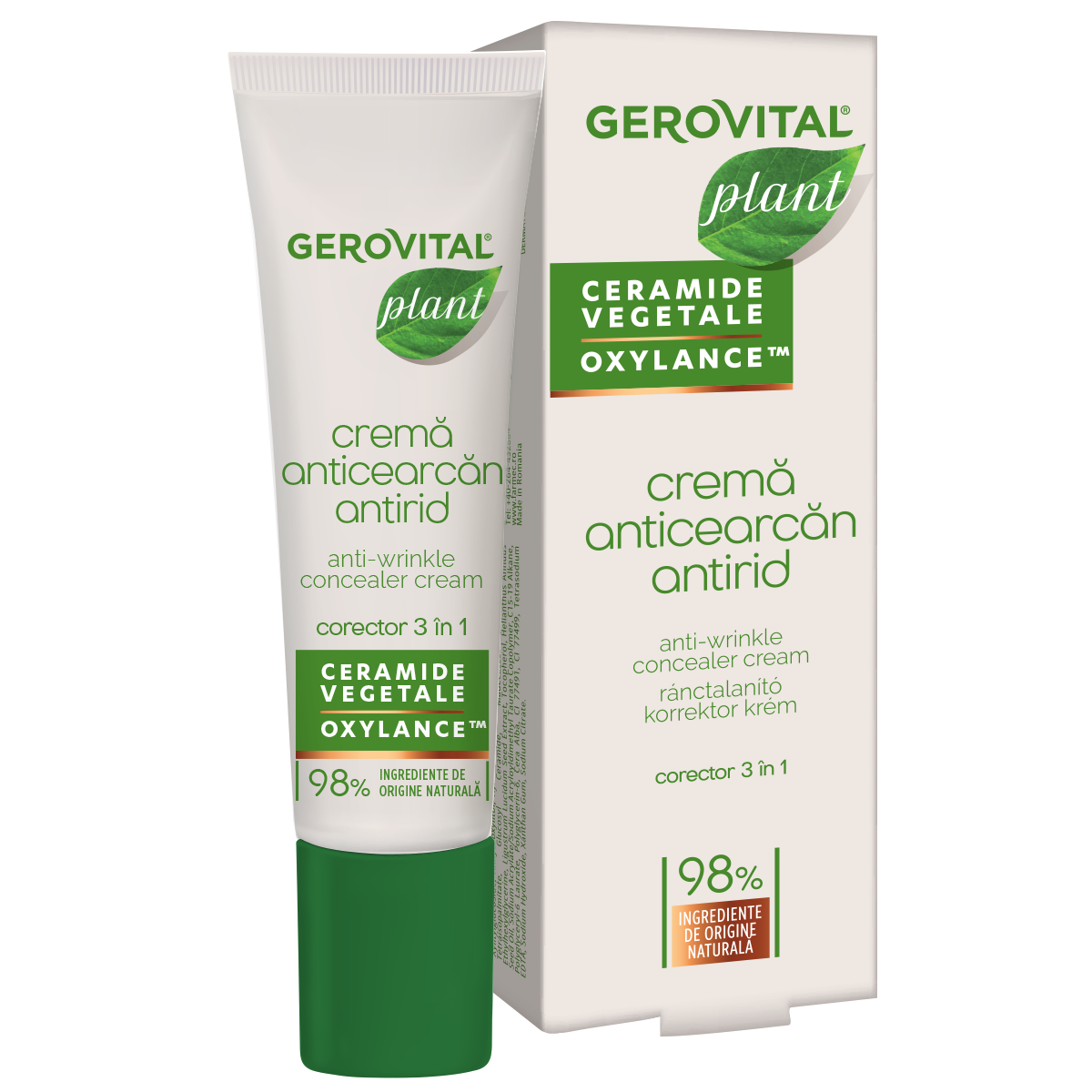 Creme anticearcan si antirid Plant, 15 ml, Gerovital