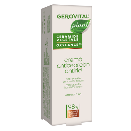 Creme anticearcan si antirid Plant, 15 ml, Gerovital 638832