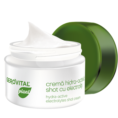 Crema Hidra-Activa Shot cu electroliti Plant, 50 ml, Gerovital 638838