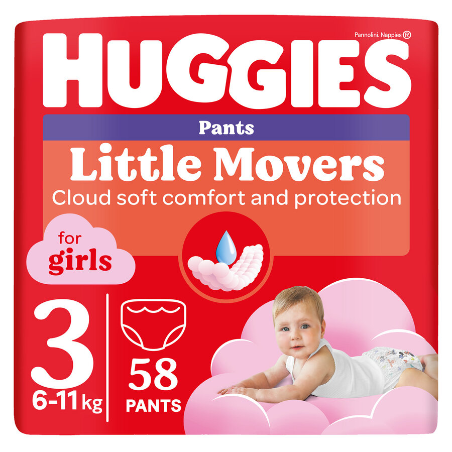 Huggies Little Movers Pants Girls Nr. 3