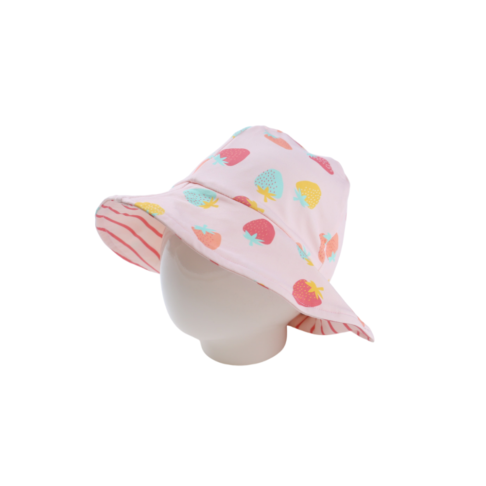 Palarie de soare pentru copii Strawberries Girl, 18-24 luni, Archimede