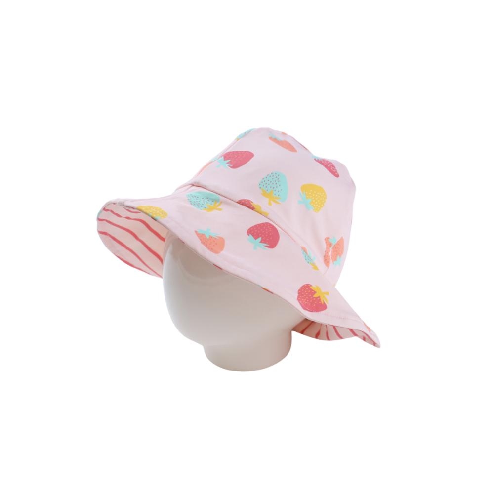 Palarie de soare pentru copii Strawberries Girl, 3-4 ani, Archimede