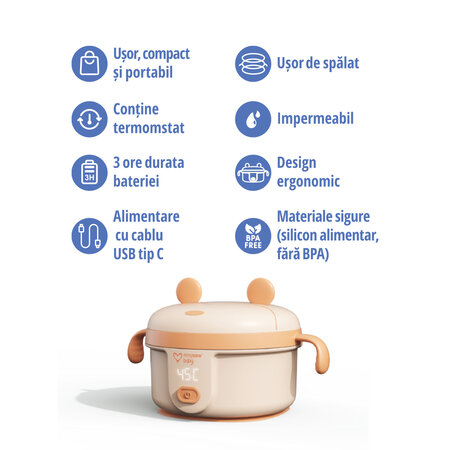 Incalzitor electric portabil pentru hrana, Easycare 638944