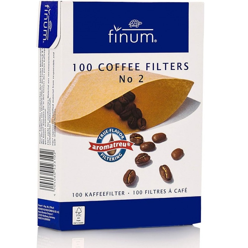 Filtre pentru cafea, Marimea 2, 100 buc, Finum