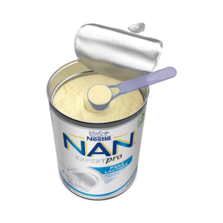 Lapte praf de inceput pentru bebelusi, fara lactoza Nan Expert Pro, +0 luni, 400 g, Nestle 816022