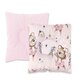 Perna bebelus profilata cu doua fete Velvet, 23x26 cm, Pink, Little Ballerina, MimiNu 639085