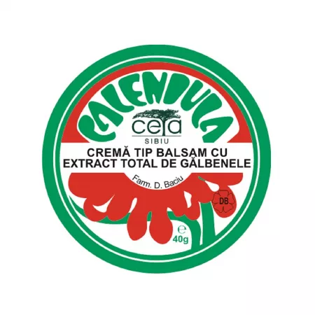 Crema tip balsam cu extract total de galbenele, 40 g, Ceta