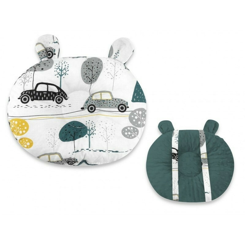 Perna bebelusi multifunctionala cu doua fete Ursulet, Childrens Journey Grey, 30x23 cm, MimiNu