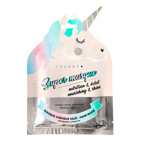 Masca hidratanta tip casca  de par pentru noapte, 30 ml, Inuwet