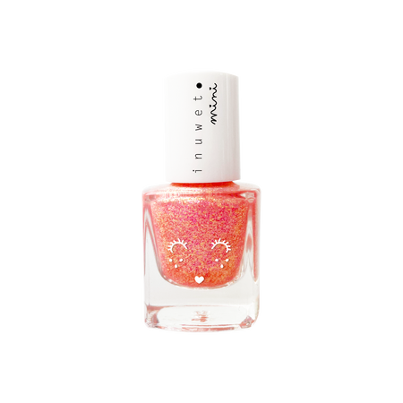 Oja pentru copii de baza de apa cu parfum de capsuni Rose Plum Mini, 5 ml, Inuwet