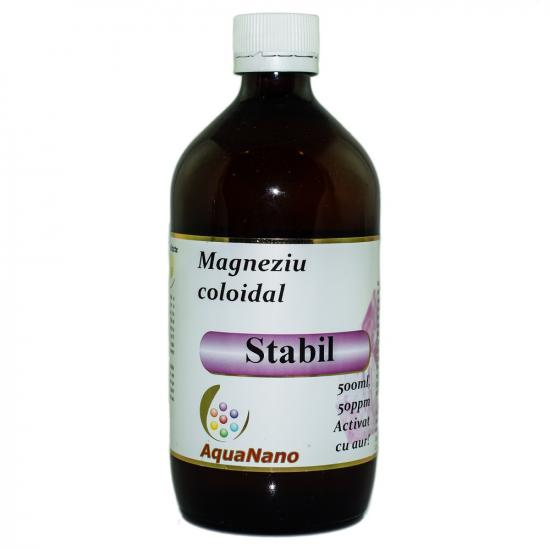 Magneziu coloidal Stabil AquaNano, 50 ppm, 500ml, Aghoras