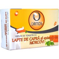 Sapun cu lapte de capra si extract de morcovi, 100 g, Ortos