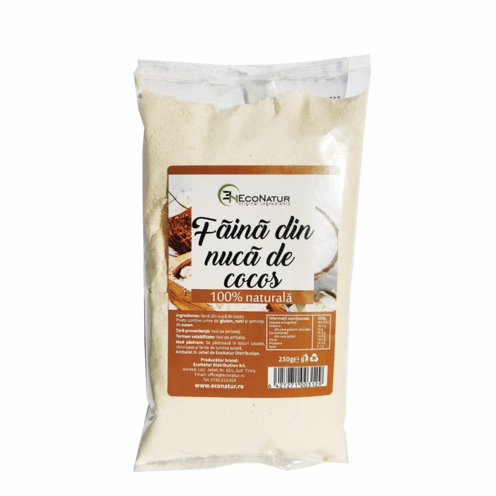 Faina din Nuca de Cocos, 250 g, Econatur