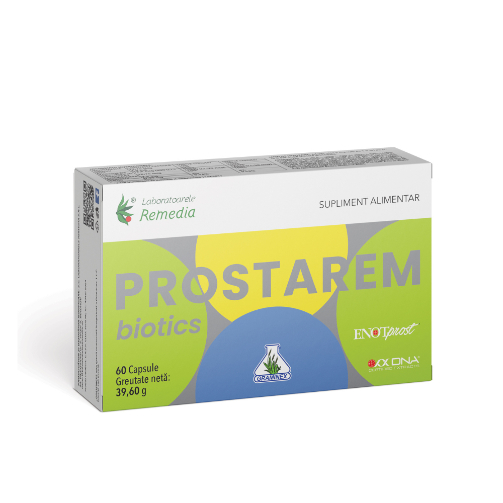 Prostarem Biotics, 60 capsule, Laboratoarele Remedia