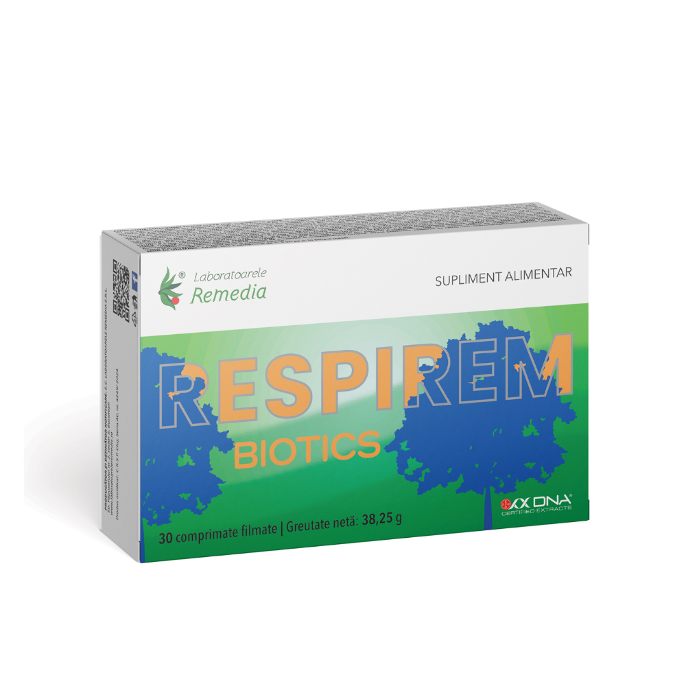 Respirem Biotics, 30 comprimate filmate, Laboratoarele Remedia