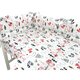 Lenjerie patut cu 3 piese, Fox, 120x60 cm, MimiNu 639235