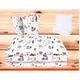 Lenjerie patut cu 5 piese, Fox, 120x60 cm, MimiNu 685355
