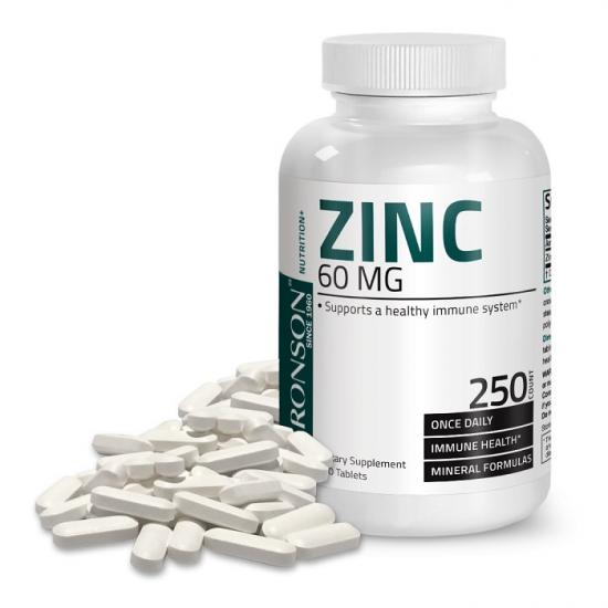 Zinc Gluconat, 60 mg, 250 tablete, Bronson