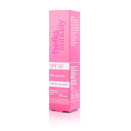 Balsam de buze cu unt de shea si acid hialuronic SPF50, Rose, 15 ml, Hello Sunday 639284