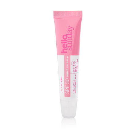 Balsam de buze cu unt de shea si acid hialuronic SPF50, Rose, 15 ml, Hello Sunday 639282