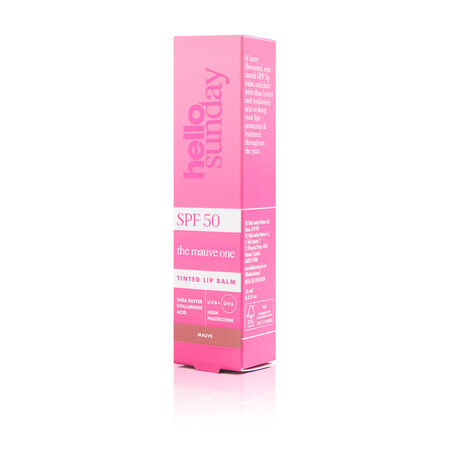 Balsam de buze cu unt de shea si acid hualuronic SPF50, Mauve, 15 ml, Hello Sunday 639299